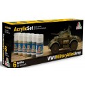 WWII allied tanks painting set Acrylverf 