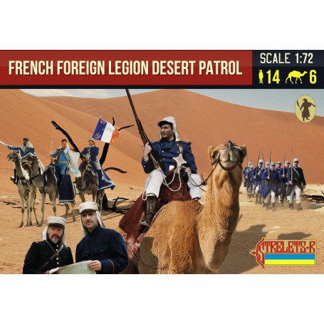 Franse buitenlandse legioen woestijnpatrouille Figuren