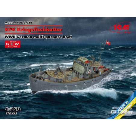 KFK Kriegsfischkutter, WWII Duitse multifunctionele boot (100% nieuwe mallen) Bouwmodell