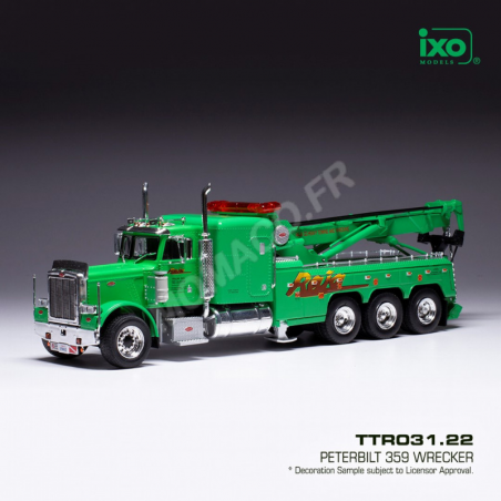 PETERBILT 359 WRECKER TOW TRUCK GREEN Miniaturen vrachtwagens